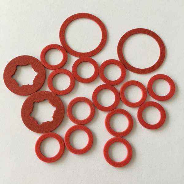 Red Steel Paper Gasket